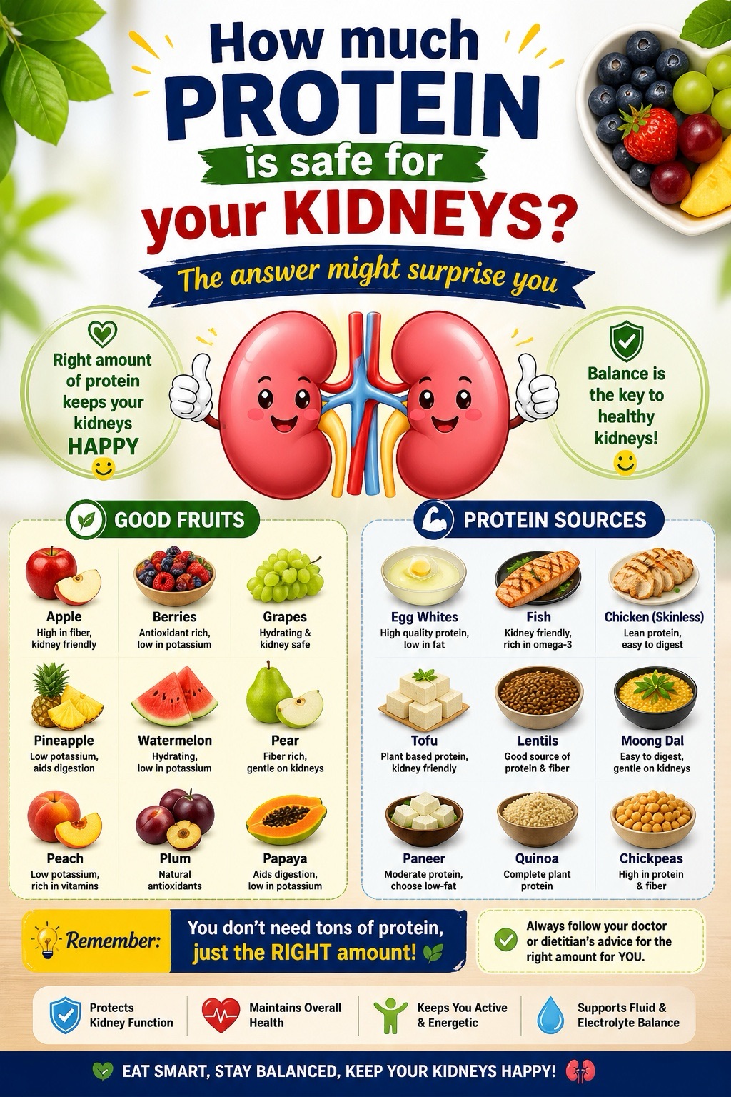 How much protein is safe for your kidneys? The answer might surprise you